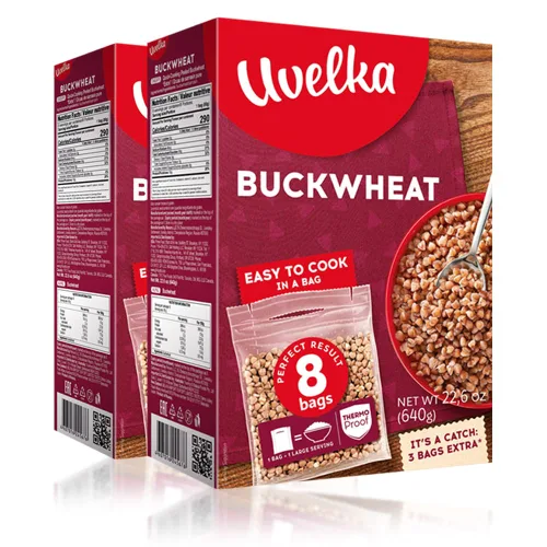 Miniatura 7 de Uvelka Alforfón hervir en bolsa, 5 unidades x 2.8 onzas, peso neto 14 onzas / 14.11 oz, alimentos orgánicos