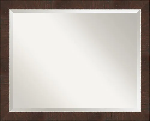 Miniatura 11 de Amanti Art - Espejo con marco para el tocador o para montar en la pared del baño, medidas en pulgadas Grano de café marrón