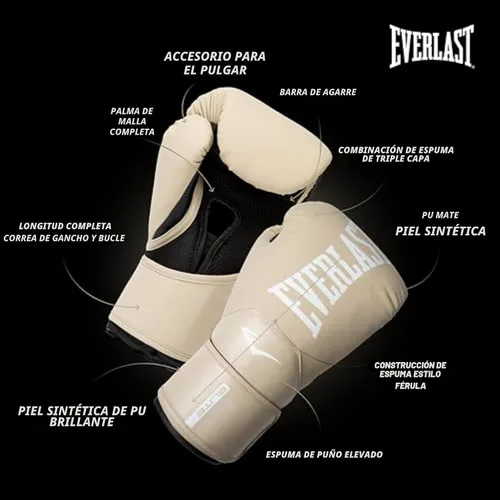 Miniatura 4 de Everlast Guantes de boxeo Elite 2 Canela