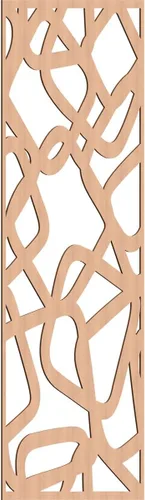 Miniatura 68 de Acme Paneles de pared decorativos de madera con calado, 9 3/8 pulgadas de ancho x 24 3/8 pulgadas de alto x 1/4 de alto, roble rojo
