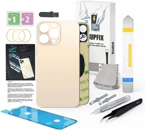 Miniatura 29 de Reemplazo de cristal trasero para iPhone 15Pro Max con herramientas Repir Big Hole OEM Rear Cover Glass Pre-Installed Internal Parts Easier