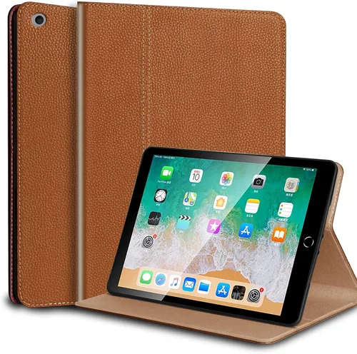 Miniatura 13 de Funda para iPad de 10.2 pulgadas, 9ª/8ª/7ª generación 2021/2020/2019, piel auténtica, función de encendido y apagado automático. Negro clásico