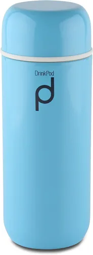 Miniatura 3 de Drinkpod Grunwerg - Botella de cápsula aislada al vacío, acero inoxidable, azul, 6.8 fl oz