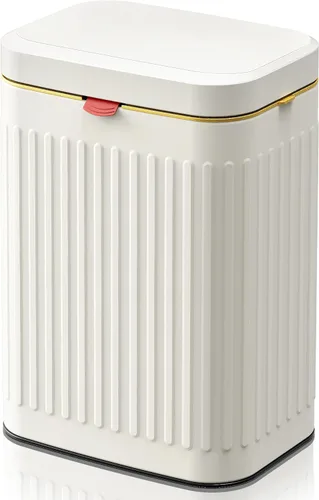 Miniatura 8 de Basurero de cocina para encimera o debajo del fregadero, cubo de compost pequeño de acero inoxidable de 1.05 galones, contenedor de compostaje