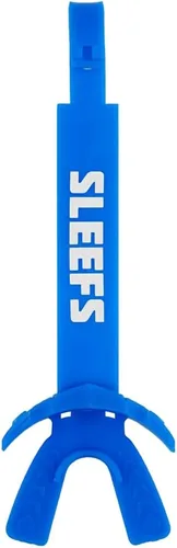 Miniatura 11 de SLEEFS X - Protector bucal de fútbol negro, protector bucal con correa para casco, boquilla protectora de labios/dientes, moldeable