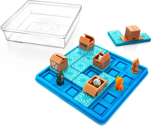 Miniatura 4 de SmartGames Cats & Boxes - Juego de rompecabezas lógico con 60 desafíos para mayores de 7 años