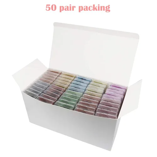 Miniatura 7 de FARRED Pestañas de visón sintético al por mayor a granel 50 cajas 10 estilos pestañas volumen pestañas 10 cajas individuales portátiles 0.394-0.787