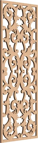 Miniatura 57 de Meadville Paneles decorativos de pared de madera con calado, 9 3/8 pulgadas de ancho x 24 3/8 pulgadas de alto x 1/4 de alto, aliso