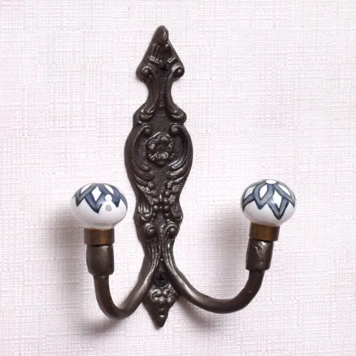 Miniatura 33 de Indian Shelf Ganchos de pared para colgar abrigos, ganchos de pared bohemios negros Perchero de pared Ganchos para colgar toallas Ganchos