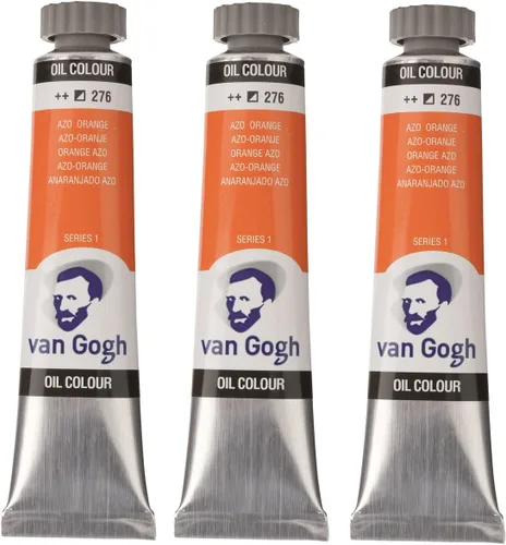 Miniatura 12 de Tarens T0204-313-3 Van Gogh Azorred Deep Oil Paint, Set of 3, 0.7 fl oz (20 ml)