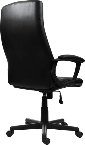 Miniatura 7 de Techni Mobili - Silla de oficina de piel sintética, altura ajustable, color negro PU leather executive chair, padded armrests, height adjustable