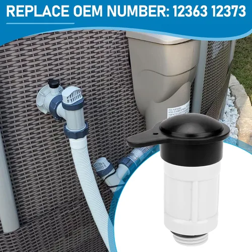 Miniatura 7 de 12363 12373 - Válvula de chorro de aire y tapa de válvula de chorro de aire para entrada de piscina sobre el suelo Intex compatible con 26165EH