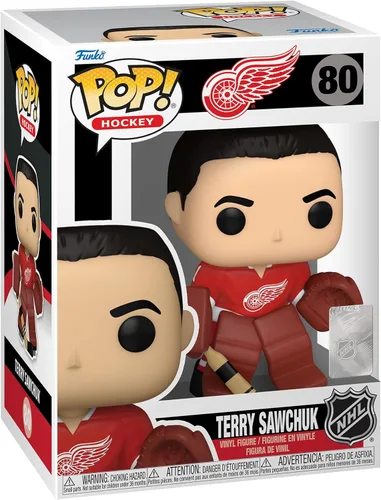 Funko POP! NHL: Legends - Terry Sawchuk - (Red Wings) - NHLAA - Jugadores jubilados - Figura de vinilo coleccionable - Idea de regalo - Producto