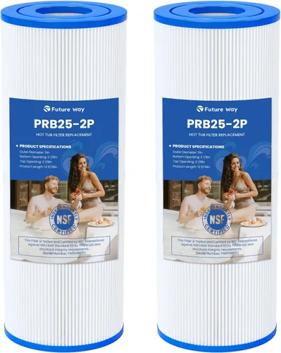 Future Way PRB25-IN - Filtro de repuesto para bañera de hidromasaje Pleatco PRB25, Unicel C-4326, Guardian 413-106, Filbur FC-2375/FC-2370, filtro