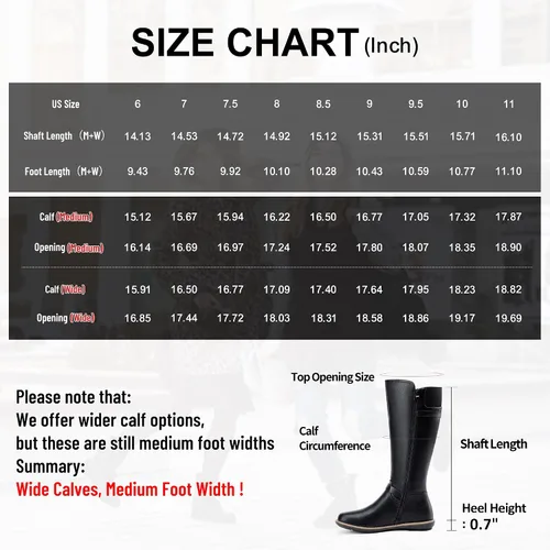 Miniatura 3 de Jeossy Botas altas hasta la rodilla 9655 para mujer, botas planas de equitación con hebilla y cremallera para mujer
