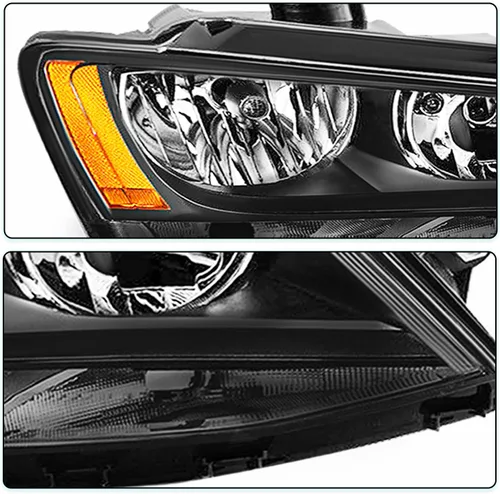 Miniatura 5 de TUSDAR Juego de montaje de faros delanteros para Volkswagen Jetta MK6 OE 2011-2018, faros delanteros laterales del conductor y del pasajero, carcasa