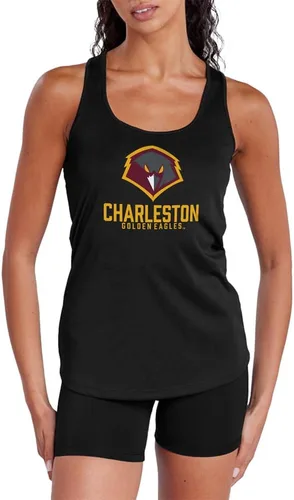 Miniatura 522 de Camiseta deportiva sin mangas oficial de NCAA Collegiate para mujer, con espalda cruzada, colección con logotipo primario