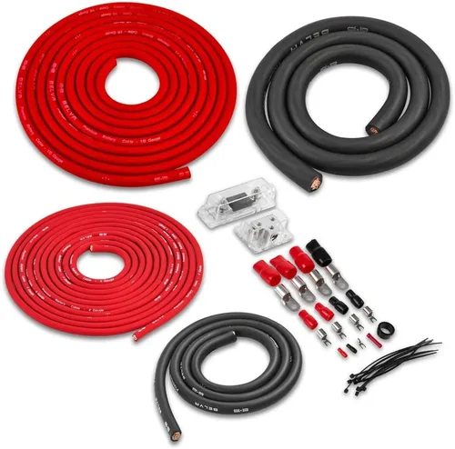 Miniatura 13 de Belva True 1/0 Calibre AWG Premium CCA Kit Completo de Cableado de Amplificador con Cable RCA OFC de 2 Canales - BAK02BL Azul
