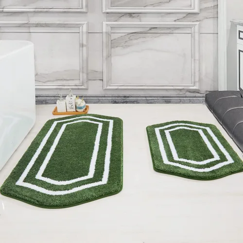 Miniatura 26 de COSY HOMEER Alfombras de Baño Extra Gruesas para Baño - Juegos de Alfombras Antideslizantes de Lino de Baño Suave Felpa 100% Poliéster Fuerte Sala