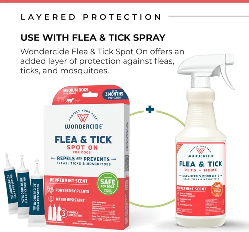 Miniatura 6 de Wondercide - Repelente contra pulgas y garrapatas para perros - Repelente de pulgas, garrapatas y mosquitos, prevención para perros con aceites