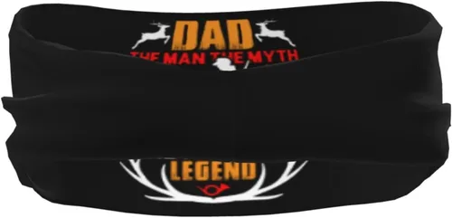 Miniatura 5 de Dad The Man The Myth The Hunting Levend Headband for Men Women Sports Sweatband for Fitness Exercise Moisture Wicking Running Yoga Hairbands