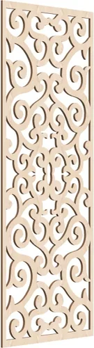 Miniatura 34 de Eveline - Paneles decorativos de pared de madera con calado, 13 3/8 pulgadas de ancho x 34 3/8 pulgadas de alto x 3/8 de alto, roble rojo rojo