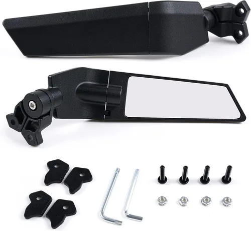 Miniatura 2 de Espejos retrovisores para motocicleta, espejos laterales giratorios ajustables para Honda CBR250R CBR500R CBR650R CBR1000R Kawasaki ZX6R ZX10R Ninja