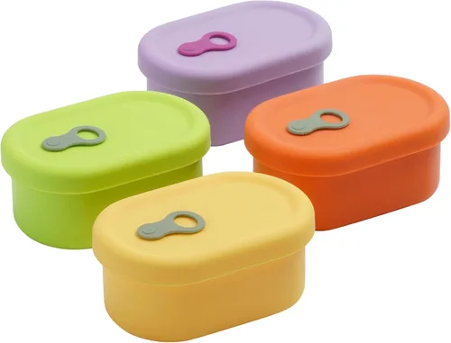 Miniatura 16 de Recipiente hermético de silicona prémium hecho en Corea con ventilación de vapor, sin BPA, a prueba de fugas, apto para microondas y congelador, 1