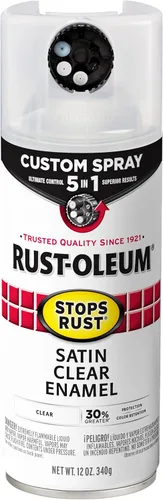 Miniatura 38 de Rust-Oleum 376855 - Pintura en aerosol antióxido personalizada 5 en 1, 12 onzas, color negro mate, (paquete de 1)