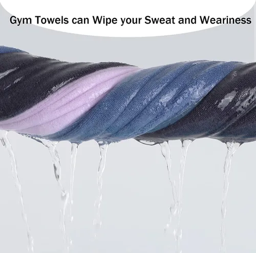 Miniatura 4 de Toallas de microfibra para gimnasio de tamaño grande súper suaves para ejercicio, fitness, deportes, entrenamiento, 380-GSM 15-pulgadas x