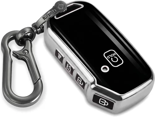 Miniatura 7 de Kirsnda - Funda para llavero Kia con hebilla de metal, funda protectora de TPU suave, 4-5 botones para llavero remoto Kia Cerato Ceed Forte NIRO