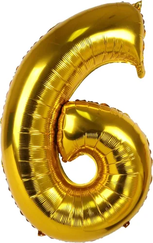 Miniatura 26 de Treasures Gifted Globos dorados grandes de números – Globo de aluminio número 0 de 40 pulgadas – Números de globos de cumpleaños – Números de globos