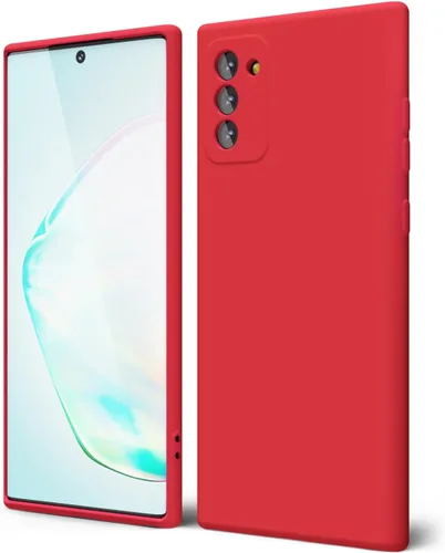 Miniatura 42 de oakxco Funda para teléfono Samsung Galaxy Note 20 Ultra de silicona líquida, bonita funda delgada y fina de goma suave TPU lisa y suave de gel
