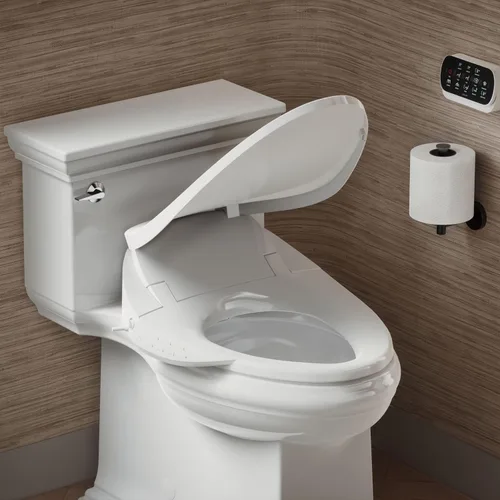 Miniatura 2 de Kohler PureWash E750 Asiento de Inodoro Bidé Alargado con Calefacción, Blanco con Control Remoto de Pantalla Táctil, Tapa de Cierre Silencioso