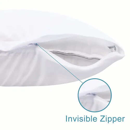 Miniatura 7 de NTBAY Paquete de 4 protectores de almohada impermeables con cremallera para niños pequeños, súper suaves, silenciosas, fundas de almohada de bebé