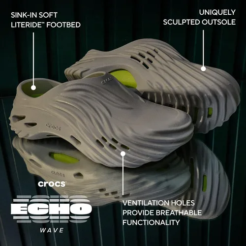 Miniatura 7 de Crocs Zuecos Echo Wave para mujer