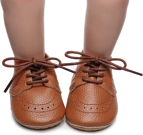 Miniatura 5 de Mocasines de cuero para bebés, niños y niñas, cómodos zapatos de vestir Oxford, zapatos de boda, zapatos para primeros pasadores, zapatos de cuna