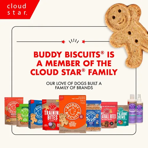Miniatura 10 de Buddy Biscuits Golosinas crujientes para perros, mantequilla de maní, caja de 16 onzas