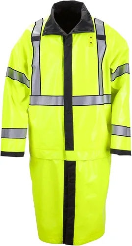 511 Tactical Long Reversible Hi-Vis Rain Coat Nylon Oxford Fabric Seam-Sealed Estilo 48125