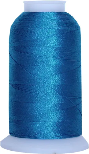 Miniatura 20 de Carretes de hilo de poliéster, 1000 m – 160 colores – Peso del hilo: 40 40wt trilobal polyester embroidery thread with bright sheen. Works with