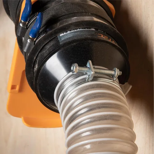 Miniatura 5 de POWERTEC 70197 Abrazadera de manguera de doble alambre de 2-1/2 pulgadas con perno, abrazaderas de manguera ajustables para colector de polvo