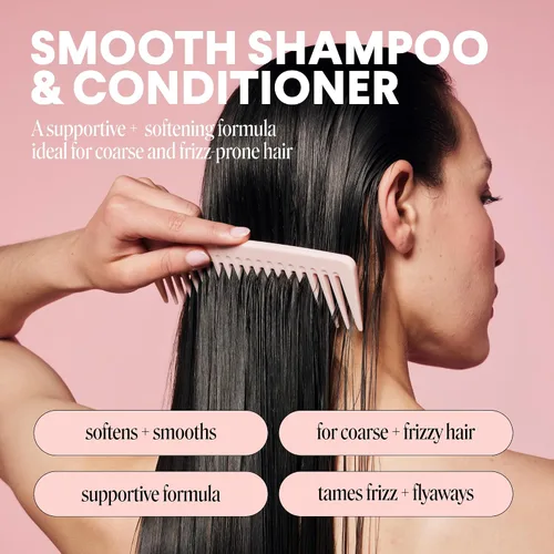 Miniatura 3 de MONDAY HAIRCARE Champú + Acondicionador Suave - Juego de baño (2 unidades) de 27 onzas cada uno para cabello encrespado, grueso y rizado, hecho