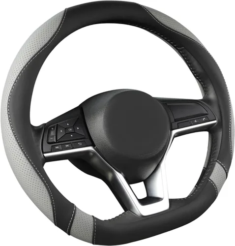 Miniatura 8 de West Llama Funda para Volante de Coche de Fondo Plano para Nissan, Funda para Volante en Forma de D para Rogue, Altima, Kicks