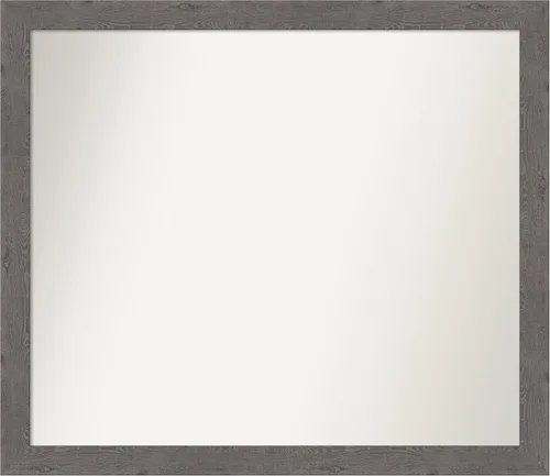 Miniatura 187 de Amanti Art Espejo de baño gris para sobre el fregadero, 31 x 48 pulgadas, espejo de tocador rectangular estrecho de color gris, marco de madera