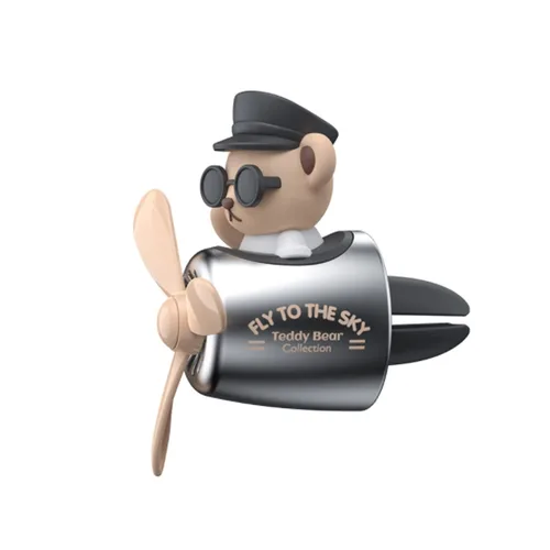 Miniatura 9 de Difusor de fragancia para coche, piloto, salida de aire, difusor de fragancia, ventilador giratorio de dibujos animados, hoja de ventilador
