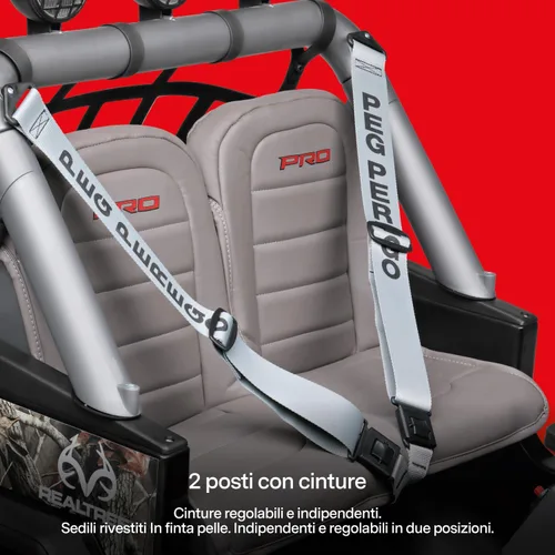 Miniatura 6 de Peg Perego Gaucho PRO Realtree Camo 24 voltios, vehículo todoterreno extra grande