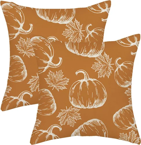 Miniatura 51 de AGAYNA Juego de 2 fundas de almohada decorativas con diseño de acuarela verde salvia para árbol de Navidad de 16 x 16 pulgadas, para sofá, invierno