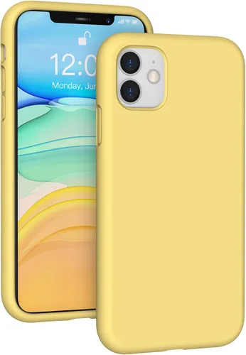 Miniatura 61 de Funda de silicona líquida compatible con iPhone 11 (6.1 pulgadas), cubierta de goma de gel de protección completa con forro de microfibra suave