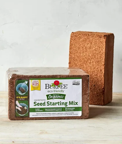 Miniatura 7 de Burpee Mezcla Concentrada de Fibra de Coco Orgánica para Inicio de Semillas, 16 Cuartos