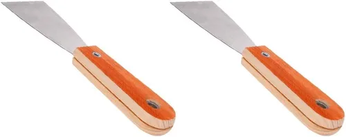 Miniatura 10 de Utoolmart Rascador de masilla de acero rígido Cr-V de 1 pulgada con mango de madera para pegar pintura, pared, baldosas, 2